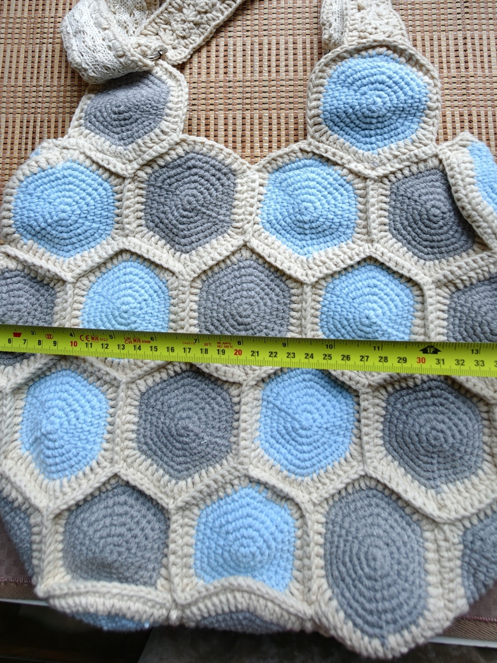 Handmade Crochet Shoulder Bag, Boho Purse - Picture 8 of 12